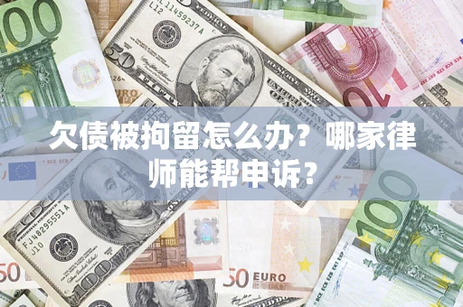 武汉欠债被拘留怎么办？哪家律师能帮申诉？